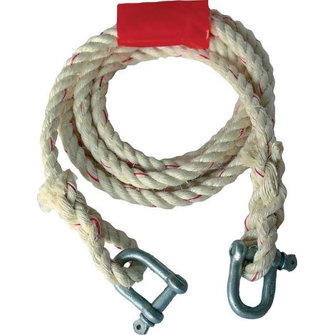 Sisal Towing Rope 2.500 kg de Sisal/Manila Longitud 400 cm D. 1