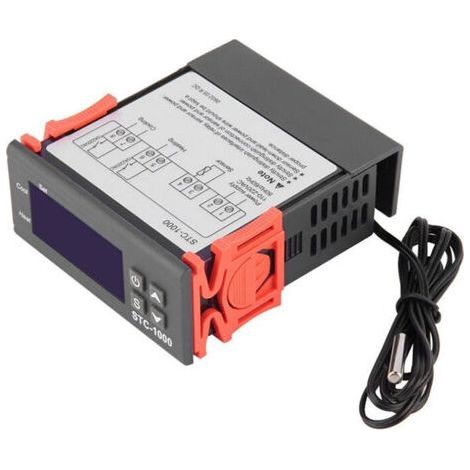 Termostato digitale Ahlsen STC-1000 per riscaldamento e raffreddamento, con sensore, in gradi Celsius, modello: 1110/220 V (1/3)
