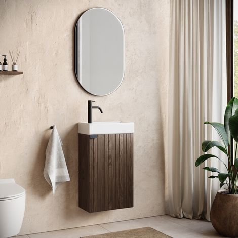 WC Badmöbel Bosco 40x22 cm Walnuss