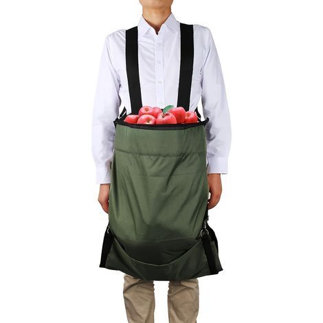 Sac de Récolte Lourd et Grande Capacité pour Fruits & Légumes - Sac à Dos Suspendu Mains Libres avec Poche, Cueilleur Durable en Jardinage pour Pommes, Fraises, Cerises (1/5)