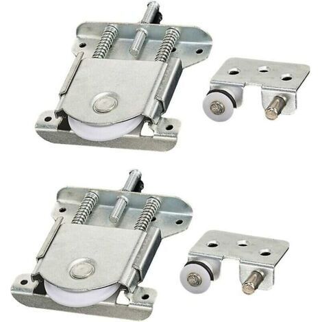 Rodillos para puertas correderas de armario de 2 piezas, piezas para puertas correderas de armario, ruedas, rodillos, guías para puertas de armario, rodillo para puerta corredera de armario, Charge-DP (1/5)