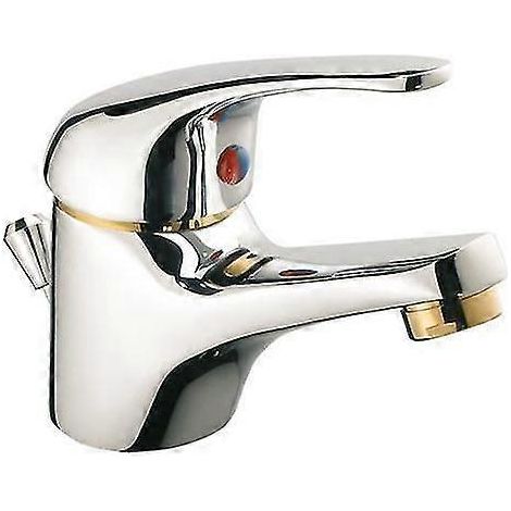Mitigeur de lavabo chromé/doré (1/2)