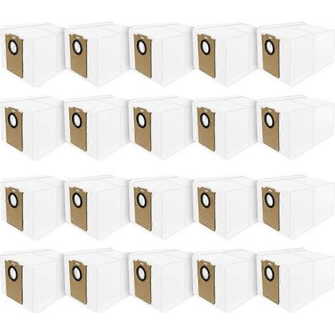 Sacs à poussière compatibles avec Dreame Mova E20 Plus/Trouver E20 Pro Plus/MONSGA MS1 MAX/Proscenic Q8 Max - Accessoires