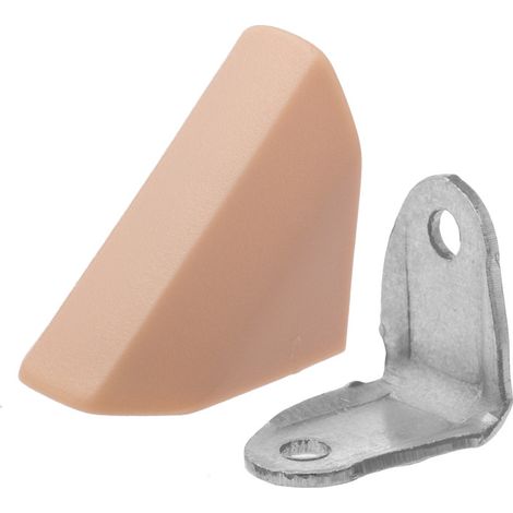 Taquet équerre métallique avec cache plastique couleur Bouleau 2727 mm Lot de 10 équerres 