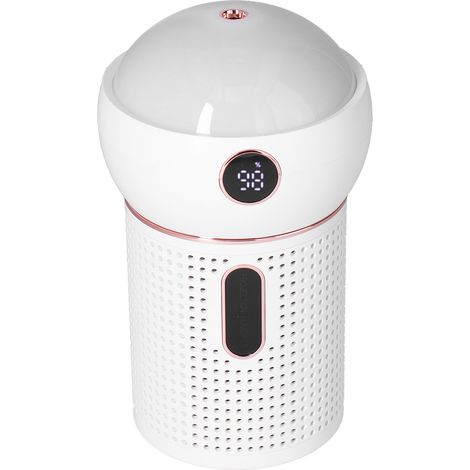 Hochleistungs-Luftbefeuchter mit 630 ml Fassungsvermögen, Einzelsprühfunktion, 360°-Sprühnebel, geeignet für Zuhause und Auto, USB-Ladefunktion, weiß (1/5)