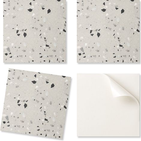 Juego de baldosas de vinilo con estampado para sal贸n, autoadhesivas, con dise帽o de peque帽os fragmentos, 20x20x20 cm.