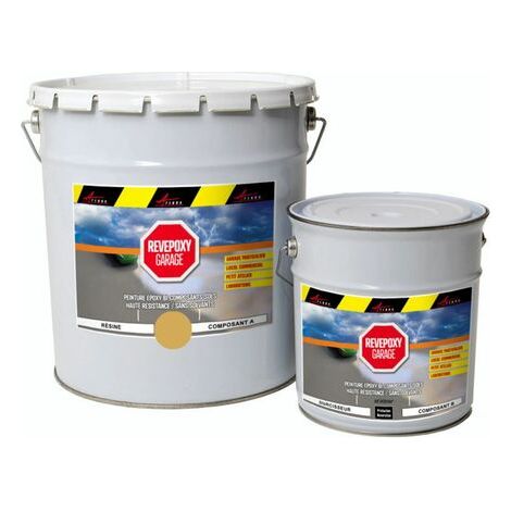 Epoxidharzlack: Garagenboden - REVEPOXY GARAGE - Beige RAL 1001 - kit 5kg bis zu 16m² für 2 Schichten (1/5)