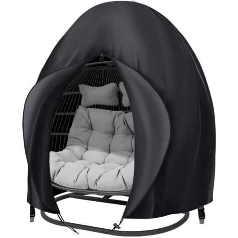 Housse Oeuf Suspendu Extérieur 200230 Deux Personnes Fauteuil Suspendu Couverture Imperméable Protection pour œufs Chaise pour Mobilier Balancelles de Jardin