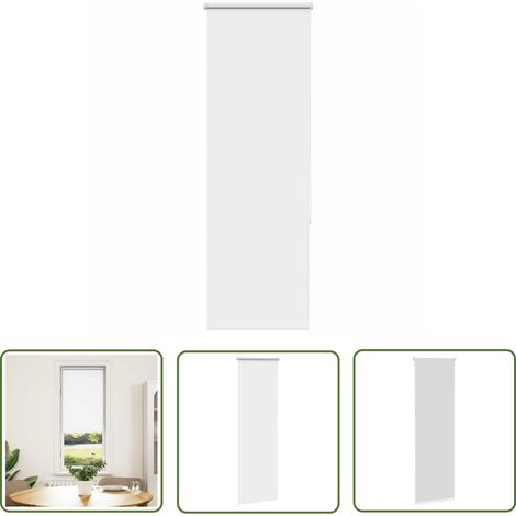 vidaXL Verdunkelungsrollo Weiß 45x175cm Stoffbreite 40,7 cm Polyester (1/5)