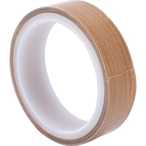 Ruban adhésif thermorésistant en PTFE, isolant thermique, rouleau pour scelleuse, 0,18 mm x 19 mm x 10 m (1/5)