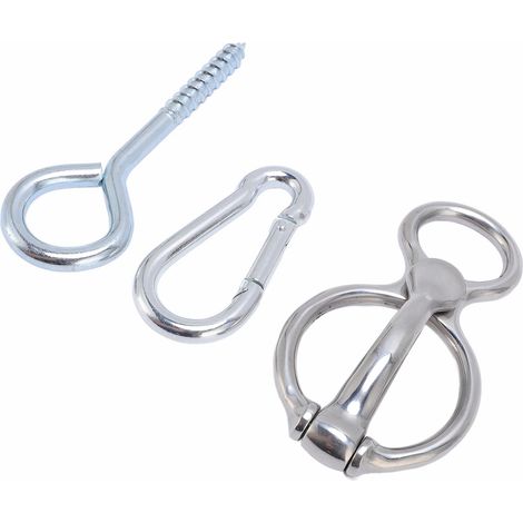 Attache cheval bloqueur solide acier inox 304 fer galvanisé accessoires harnais pour remorque chevaux (1/5)
