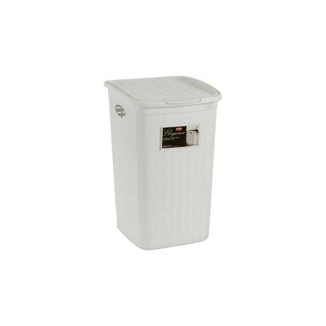 Panier rectangulaire en rotin blanc 50lt 24813 maya ar (1/6)