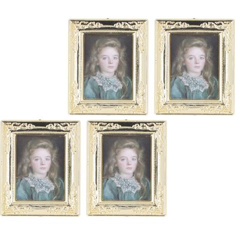 cadres pour peinture à l'huile miniature (échelle 1:12) pour maison de poupée, accessoires de type B (1/5)
