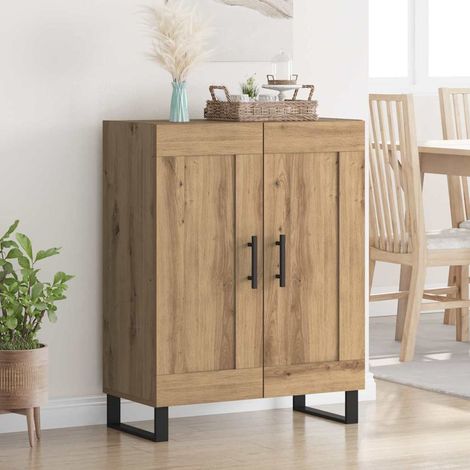 Sideboard Artisan-Eiche 69,5 x 34 x 90 cm Verbundholz und Eisen