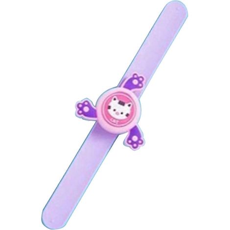 Leuchtendes Silikon-Mückenschutzarmband für Babys, Kinder, Mädchen, Jungen und Schwangere mit dekorativem, rotierendem Ventilator und phosphoreszierendem Cartoon-Effekt.