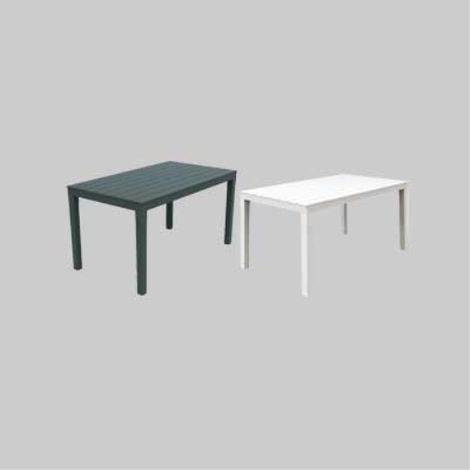 Tavolo componibile rettangolare 'sumatra' cm 138x80x72h - col. bianco PRO GARDEN (1/2)