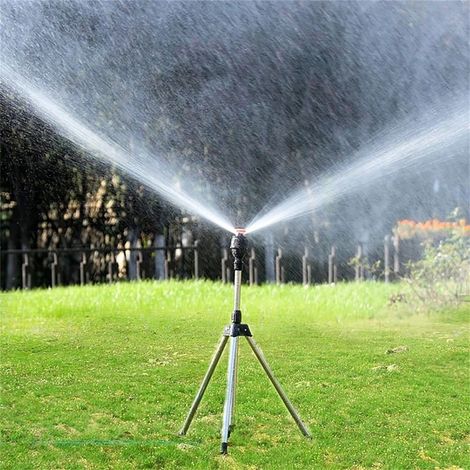Arroseur rotatif sur trépied - Arroseur de jardin - Arroseur en acier inoxydable - Arroseur réglable à 360° - Arroseur de jardin (1/5)