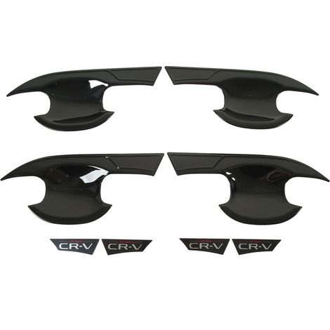Protezione per la maniglia esterna della portiera dell'auto, 4 pezzi, nero lucido, copri-maniglia, rivestimento di ricambio per RS CR-V 2023+. (1/4)