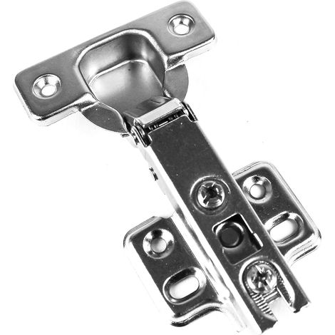 Bisagra de superposición total de estilo europeo, ajustable, apta para puertas de armarios de cocina, incluye tornillos. (1/4)