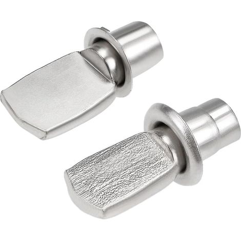 20 à 200 supports d'étagère, 5 x 19 mm et 7 25 mm, nickelés (1/5)