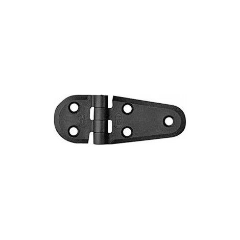 Charnière plastique semi-oval 100x40x4.5mm - NUOVA RADE - noir -