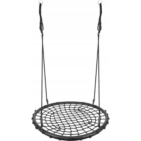 Northix Balançoire nid d'oiseaux noir 100 cm robuste (1/5)
