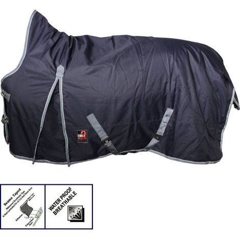 135 cm, Blu: Couverture 3 étoiles avec col haut rembourré 300g (1/3)