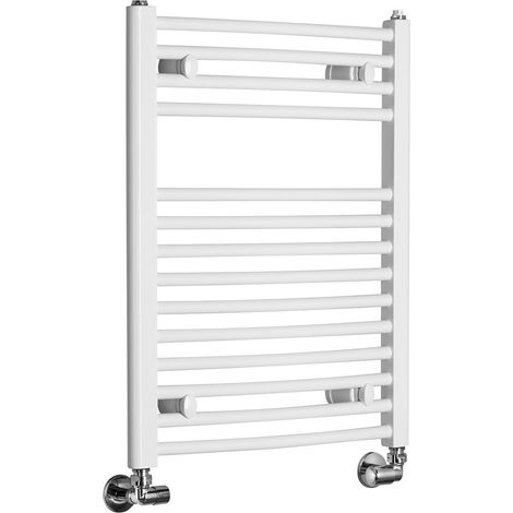 Radiateur de salle de bain ORBIT avec raccordement latéral 500x640 mm, blanc