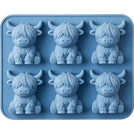 de glaçons 2 pièces moule congélateur vache 3D (1/5)