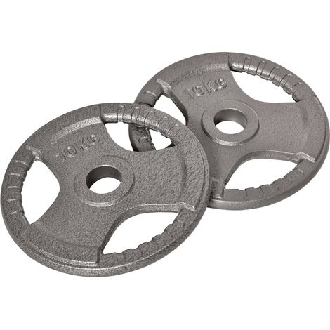 "HOMCOM 2"" Olympic Weight Plates Sets for Strength Training w/ Weight 2 x 10kg"