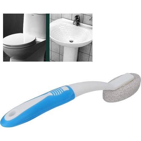 Pumice Stone Cleaning Brush with Long Handle Water Bowl Ring Cleaner for Household Sink Pool Bathroom Kitchen (1/4)