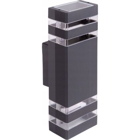 Applique da esterno 2xGU10 IP54 alluminio antracite Ecolight EC79005 (1/3)