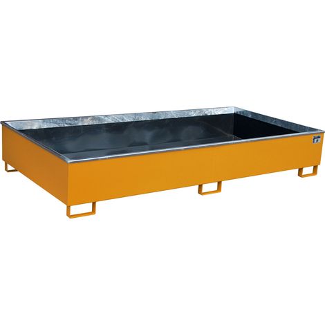 Bauer Regalwanne mit PE-Einsatz RW 2700-3 PE, lackiert, Gelborange