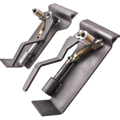 Pair Skid Steer Quick Tach Brackets Conversion Adapter pour Latch Box Weld Qtk (1/5)