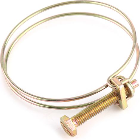 10 colliers de serrage pour tuyaux en fil d'acier galvanisé à chaud double couleur à vendre