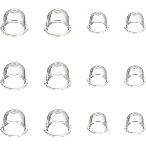 Set di 12 pompette di adescamento per carburatore - 19 mm e 22 mm - Pompette di adescamento - Accessori per carburatore per decespugliatore, motosega, soffiatore, tosaerba - Crezuo