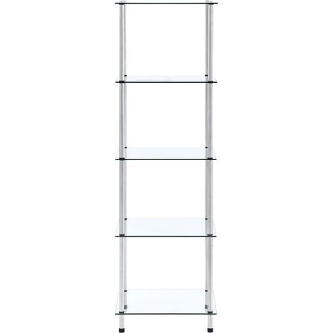 Maison Exclusive - Regal mit 5 Ablagen Transparent 40x40x130 cm H