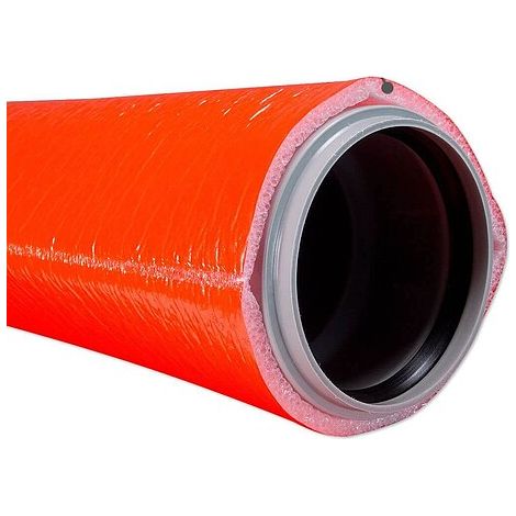 10 m Abwasser-Schutzschlauch für 100 mm Rohr - Dämmschichtdicke 9 mm