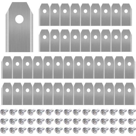 45 x lames en titane pour toutes les tondeuses à gazon robot Husqvarn/Automower/Yardforce/Gardena (3g-0,75 mm) lames de rechange (1/5)
