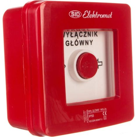Interrupteur d'alarme 2Z 12A / INTERRUPTEUR PRINCIPAL / IP55 WG-2s 921441