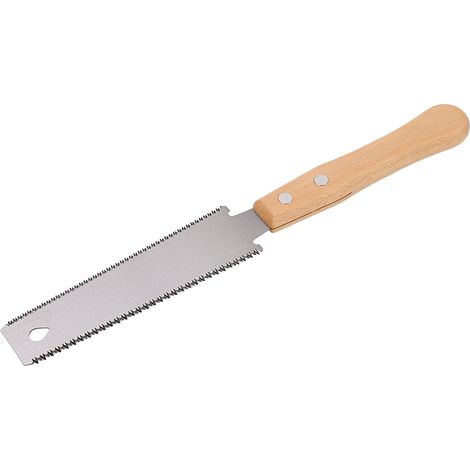 Handsäge für Holz, Holzgriff, Doppelblatt aus Kohlenstoffstahl, Präzisionsschneidwerkzeug für Holzbearbeitung und Kunsthandwerk (1/5)