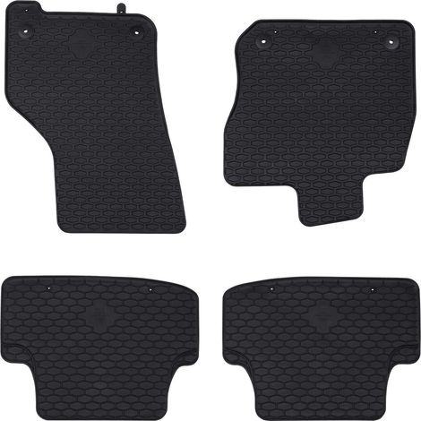 Car Mat 4 pcs Black suitable for VW GOLF VIII MHEV 2020- Rubber vidaXL