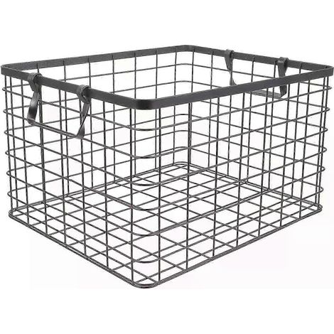 Panier de rangement forestier panier forestier d'extérieur range-bûches range-bûches en métal (1/3)