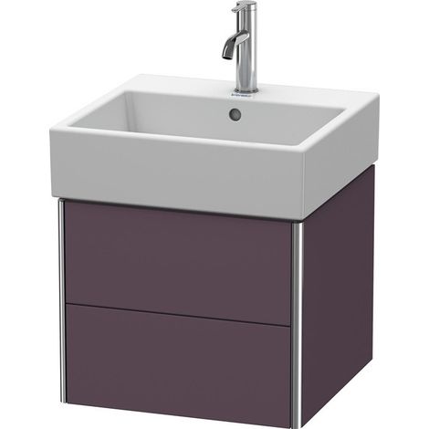 Meuble sous-vasque XSQUARE 397x484x460mm Satin aubergine