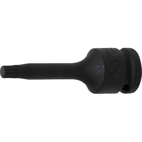 Douille à Embouts à Choc 75 mm - 12,5 mm (1/2), Denture Multiple Intérieure XZN M8 - Résistante et Précise - D-Work