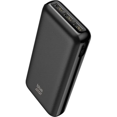 Powerbank 20000 mAh 2,1A in Schwarz, USB-C, Micro-USB & USB-A - Anschlüsse (1/5)