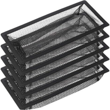 Grille de ventilation de sol, lot de 5 filtres à mailles pour grilles de ventilation de sol (10 x 25 cm)
