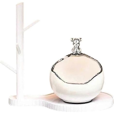 Plateau en céramique en forme d'ours, porte-clés, bonbonnière, boîte de rangement pour bijoux et boucles d'oreilles, organisateur de table moderne, accessoires décoratifs fdq (1/5)