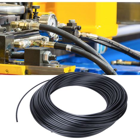 Tuyau pneumatique haute pression en nylon noir, flexible, pour air, huile et eau, 100 m, 8 x 6 mm (1/5)
