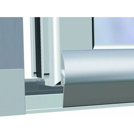 Plinthe Anti-Vent : Inox à lèvre (BDP 3 RVS) - ELTON